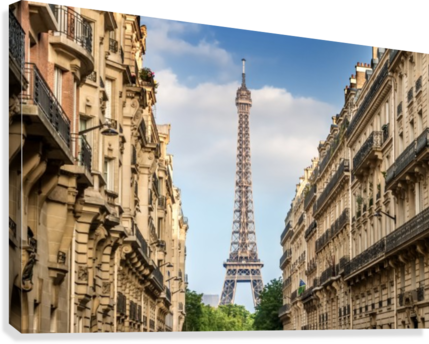 Parisian Flair Canvas Print - Eiffel Tower (429x344), Png Download