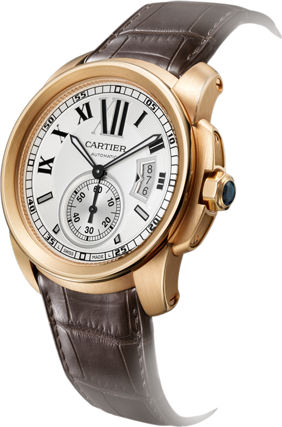 Women's Wrist Band Watch Png Image - Cartier Calibre De Cartier Steel - W7100037 (1000x1000), Png Download