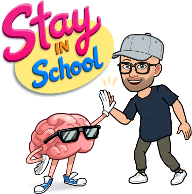 If You've Attended An Artist Trust Workshop Recently, - Bitmoji Stay In School (398x398), Png Download