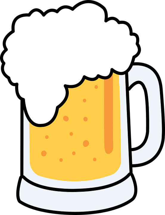 Free Image On Pixabay Froth Glass Cold - Beer Clipart (492x640), Png Download