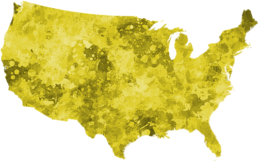 Usa Map In Watercolor Tote Bag For Sale By Pablo Romero - Motorcycle Licence By State (600x450), Png Download
