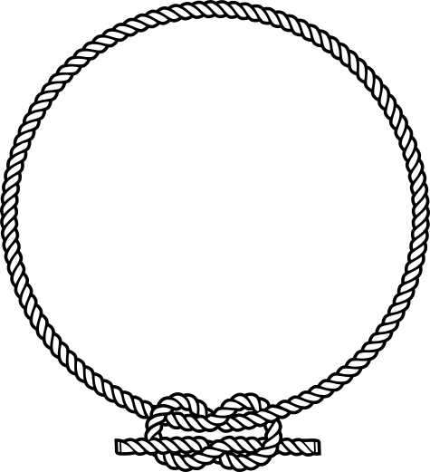 Circle Clipart Rope - Rope Png For Logo (475x521), Png Download