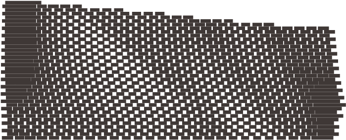 Brick Wall With Two Attractor Curves (720x324), Png Download