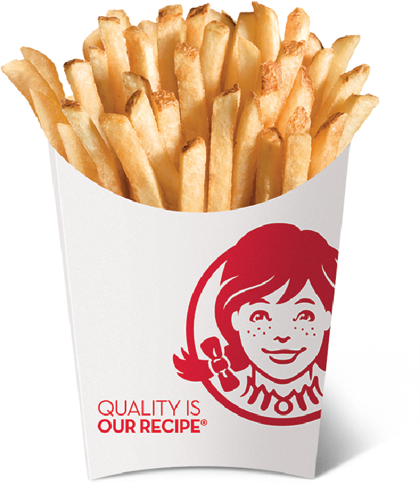 French Fries Large - Wendy's Large Natural Cut Fries (1165x854), Png Download