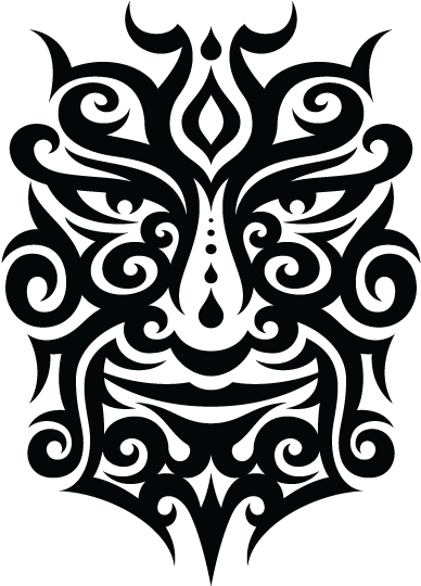 Download - Tattoo Face Png Hd (399x554), Png Download
