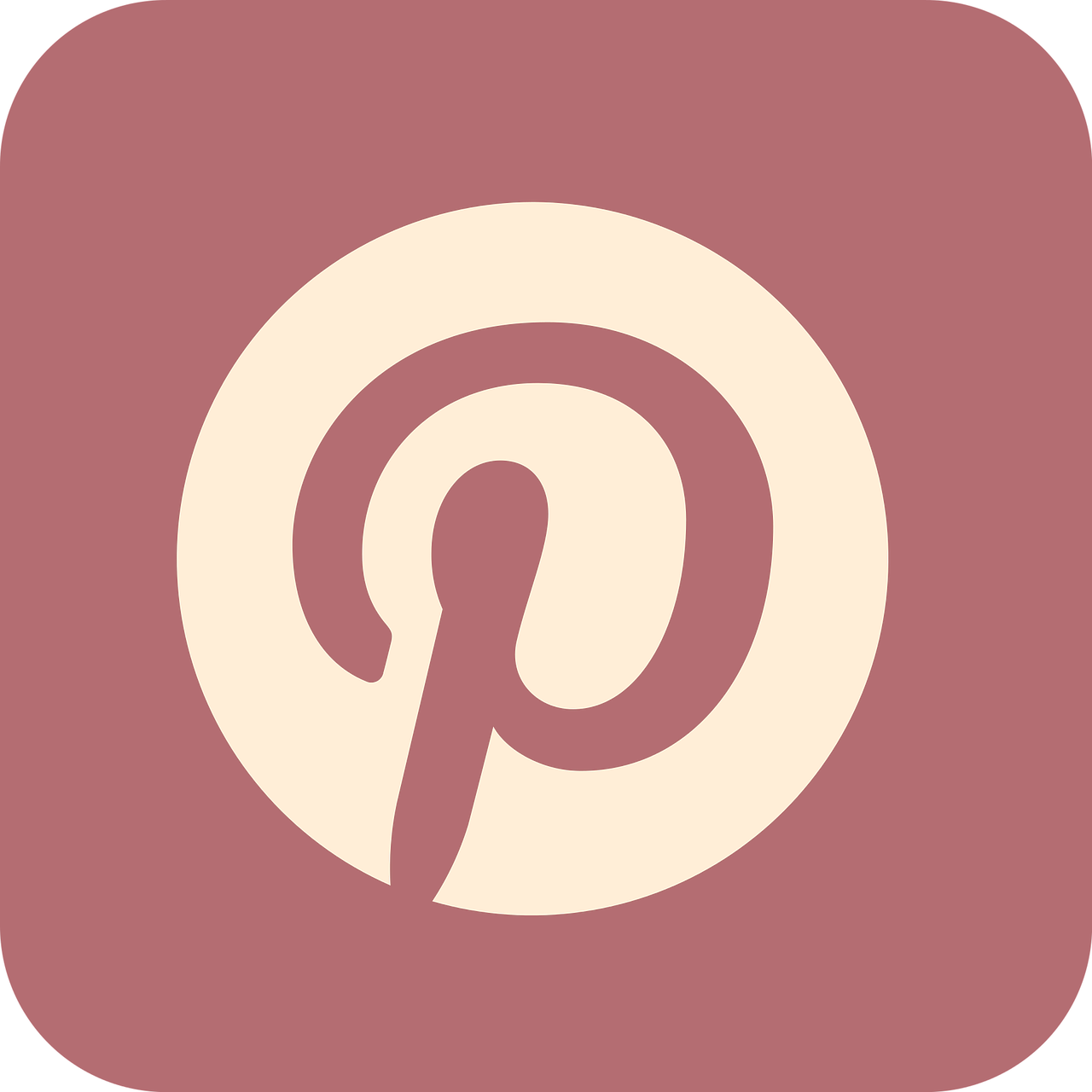 Social Media Icons Clipart Pinterest - Pinterest (720x720), Png Download