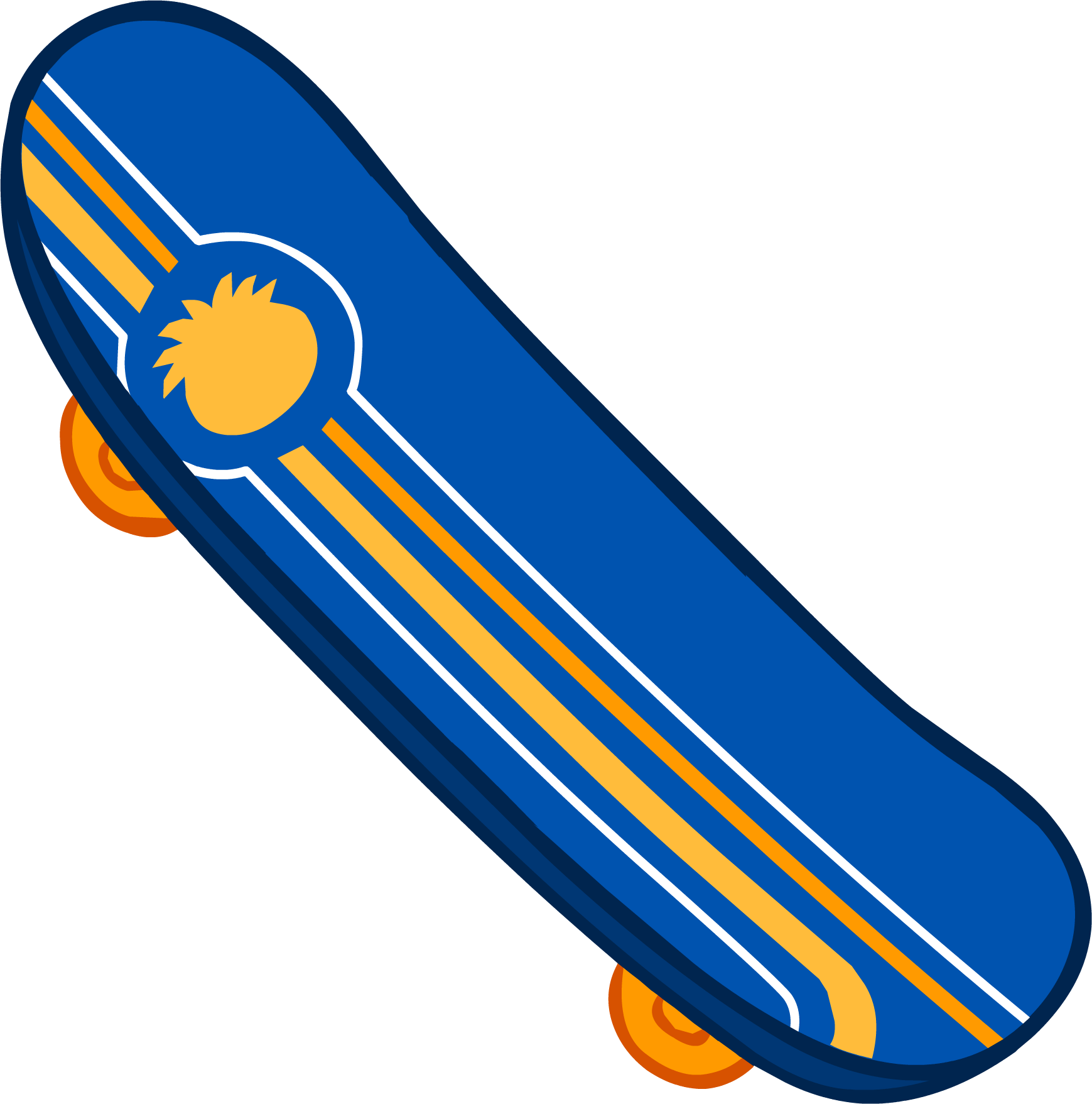 Sponsored Pro Skateboard Icon - Club Penguin Skateboard (1739x1757), Png Download