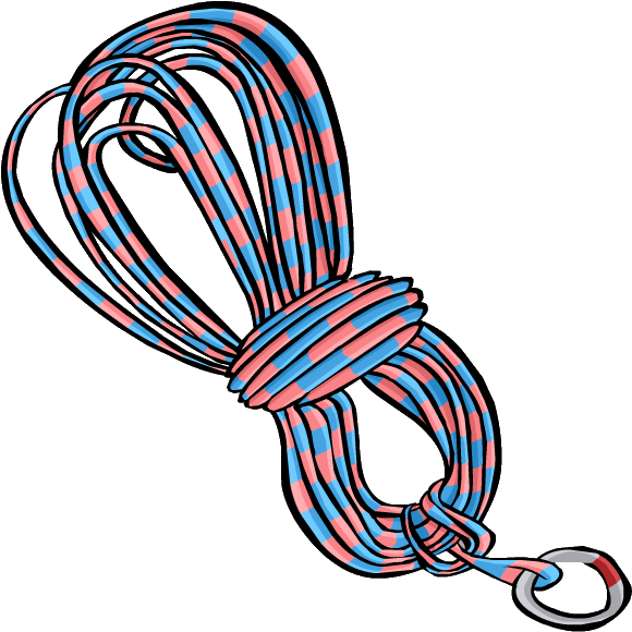 Blue Climbing Rope Clothing Icon Id 3052 - Climbing Rope Clipart (602x602), Png Download