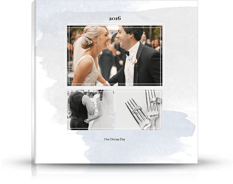 Front Photo Book Cover Designed For Engagements And - Einfache Grüne Blatt-hochzeit Danken Ihnen Zu Karte (950x891), Png Download