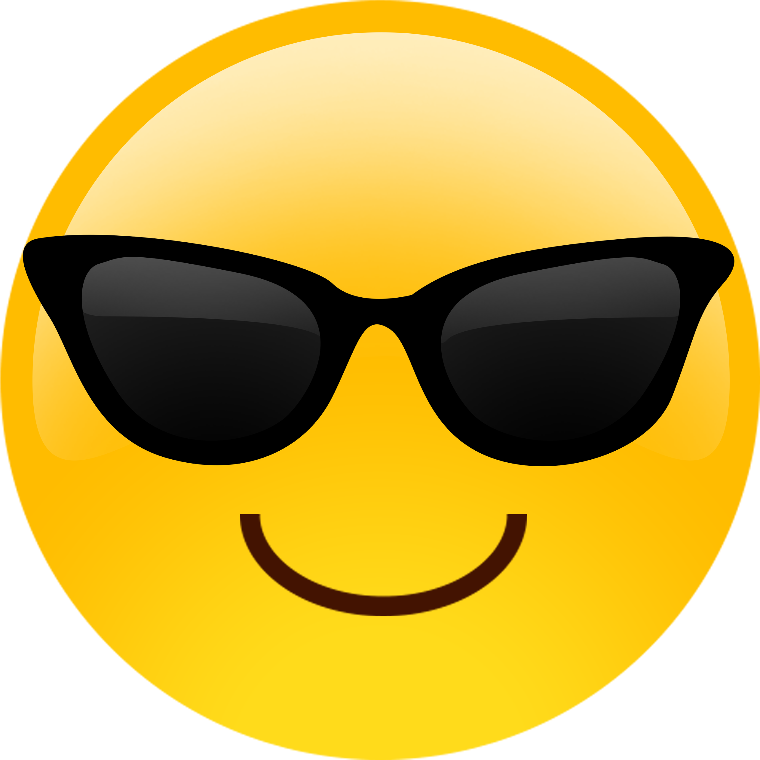 Sunglasses Emoji Cutouts Emoji Glasses Free Transparent PNG