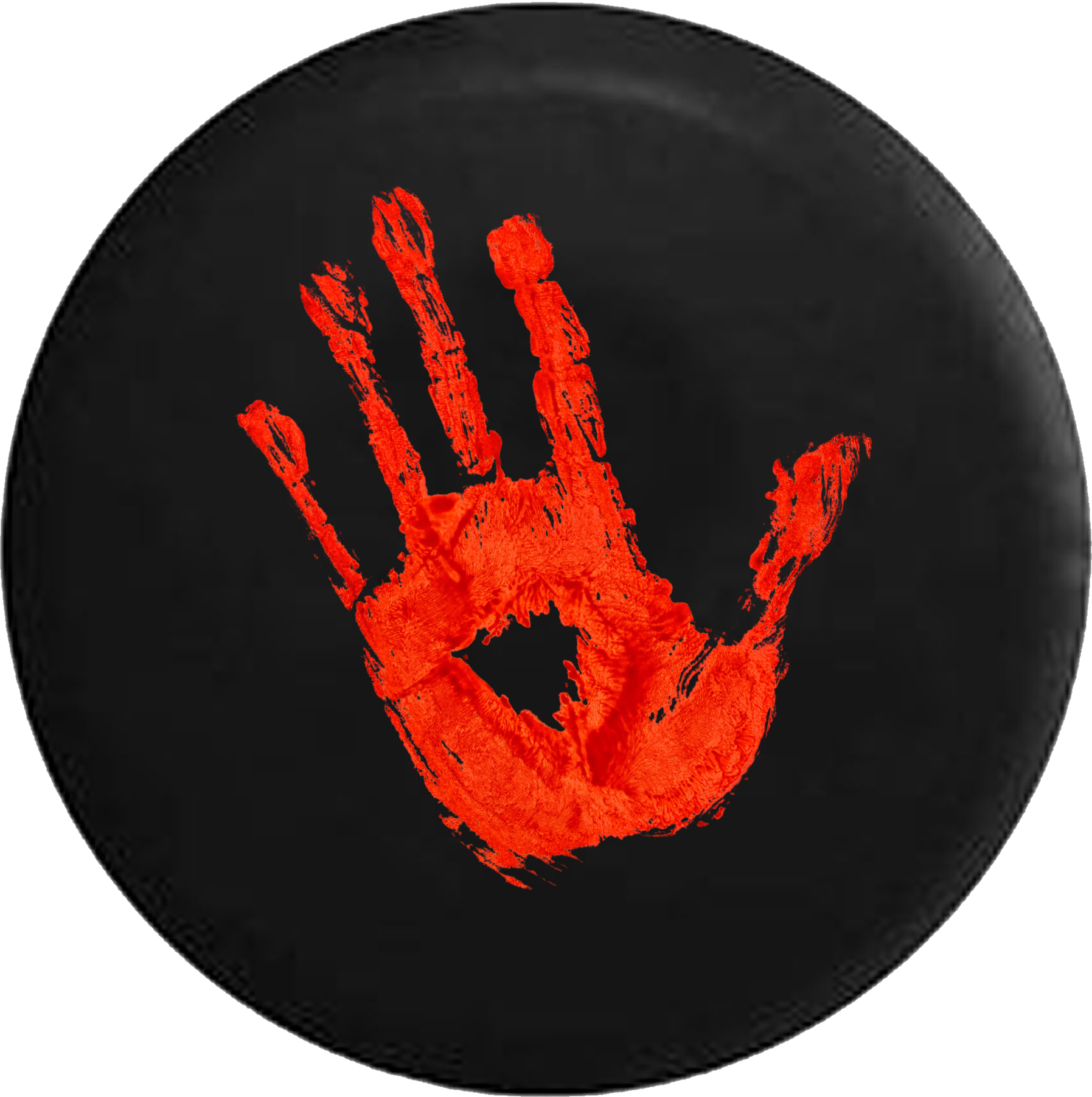 Zombie Bloody Handprint Jeep Camper Spare Tire Cover - Jeep (1795x1803), Png Download