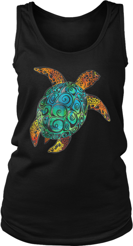 Cosmic Watercolor Sea Turtle T Shirt - Bald Eagle With Mullet Tank Top (960x960), Png Download
