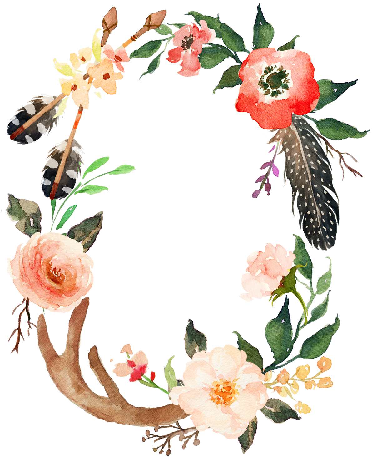 Wedding Invitation T Shirt Watercolor Painting Wreath - So Which Of The Favours Of Your Lord Would You Denay (1200x1471), Png Download