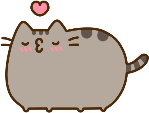 Pusheen Kiss - Pusheen The Cat (400x400), Png Download