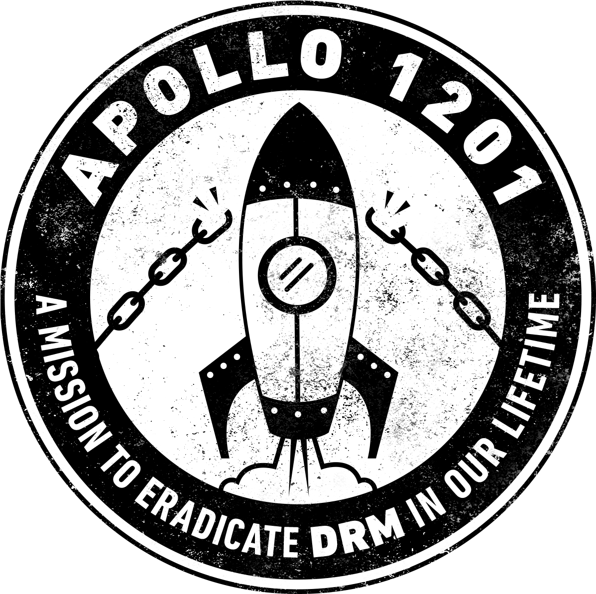 Eff Drm Apollo Logo Grunge - Transparent Grunge Circle Logo (1200x1200), Png Download