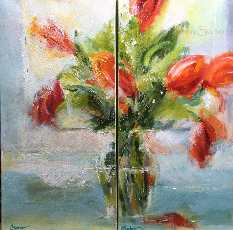 Spring Petals Sabo Fine Art - Modern Art (1200x800), Png Download