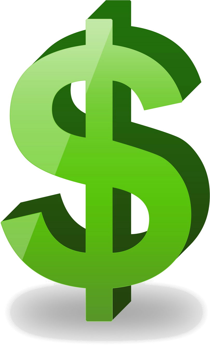 Money Sign Png - Dollar Sign Png (809x1324), Png Download