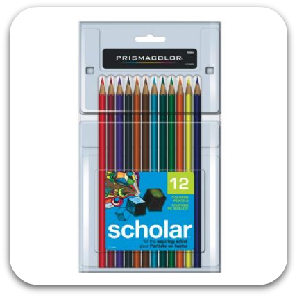 Prismacolor Scholar Coloured Pencil Set - 48-colour (428x428), Png Download