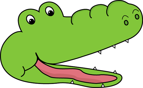 Less Than Alligator Mouth Clip Art - Alligator Mouth Open Cartoon (550x340), Png Download