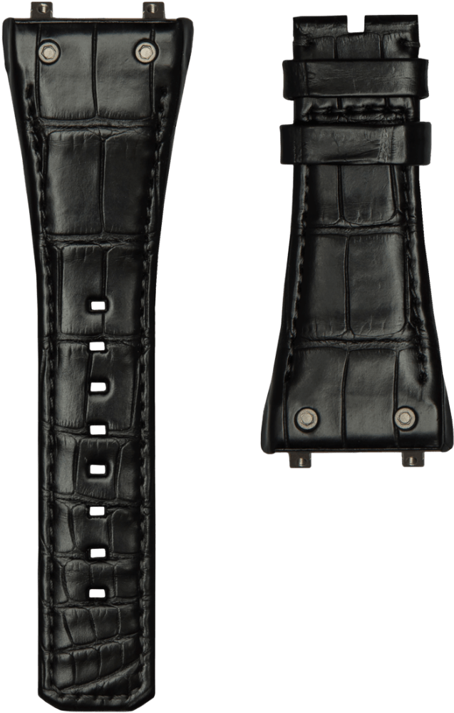 Black Alligator Strap-0 - Strap (955x1024), Png Download
