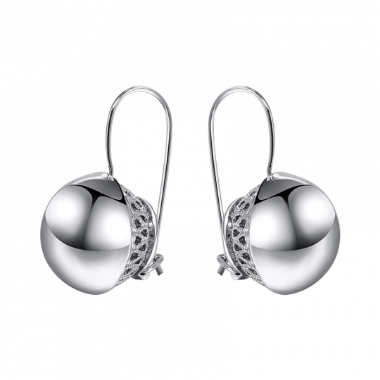 Viennois Silver/coffee Gold Color Dangle Earrings (540x540), Png Download