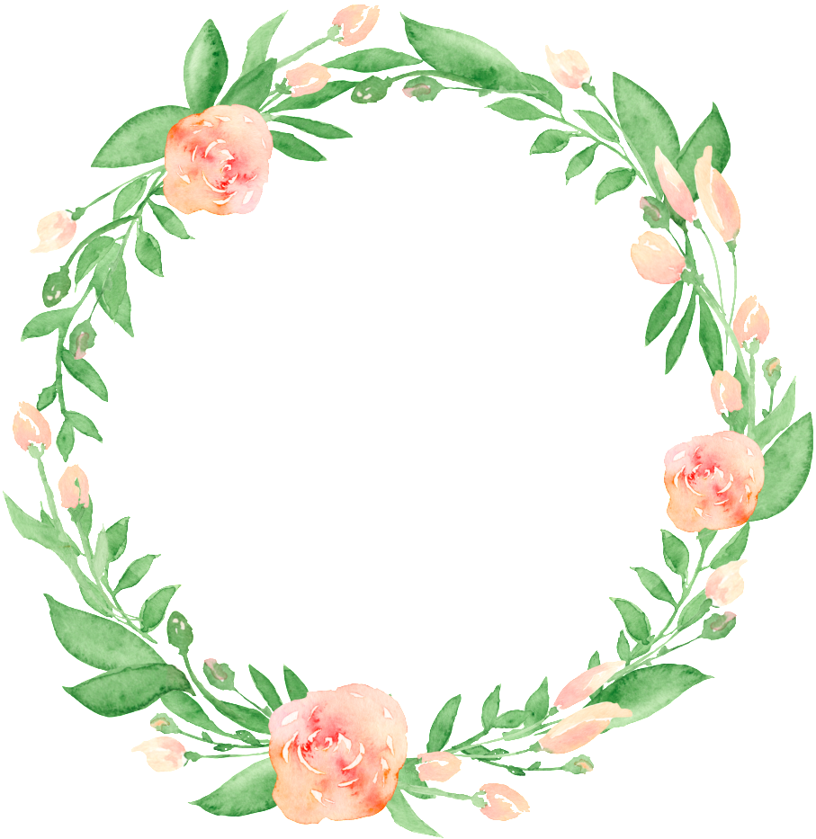 Corona Png Transparente - Watercolor Wreath Transparent Background (1024x1024), Png Download