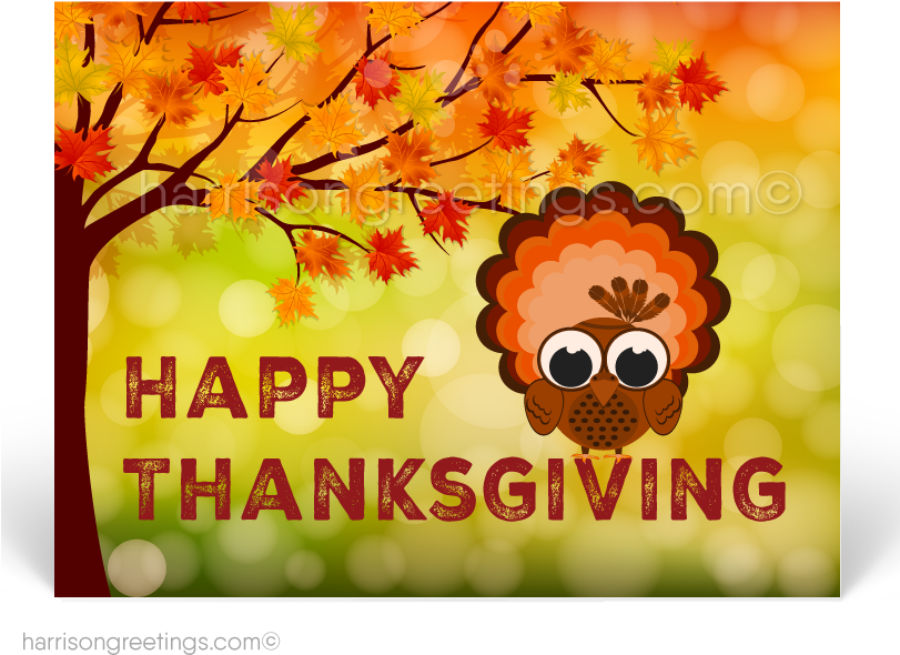 Cute Turkey Thanksgiving Postcards - Thanksgiving Postcards For Realtors (810x648), Png Download