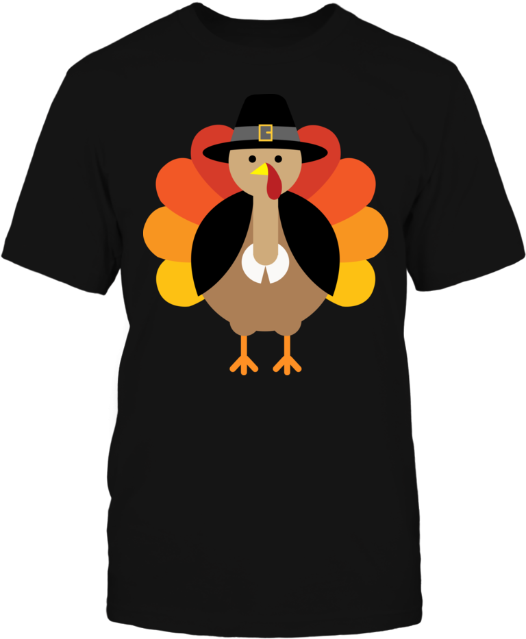 Turkey Pilgrim Cute Thanksgiving T-shirt, Turkey Pilgrim - Iowa Hawkeyes Football (1000x1000), Png Download