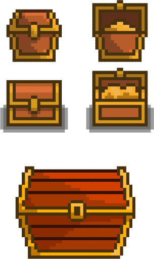 Open Treasure Chest Png Image Black And White Stock - Pixel Treasure Chest (304x510), Png Download