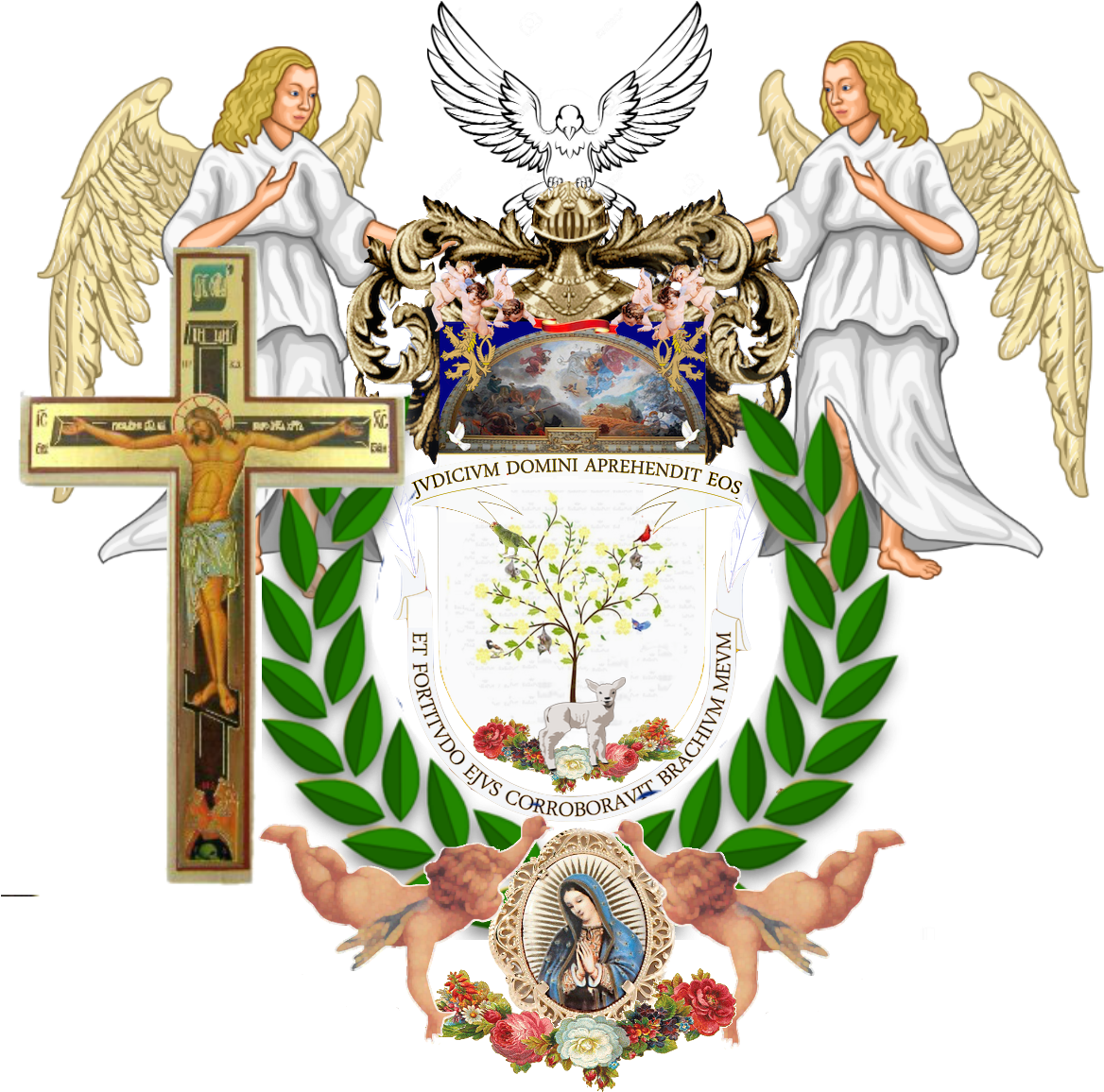 Auctoritas X Mary And Jesus - Equestrian Order Of The Holy Sepulchre Of Jerusalem (1500x1500), Png Download