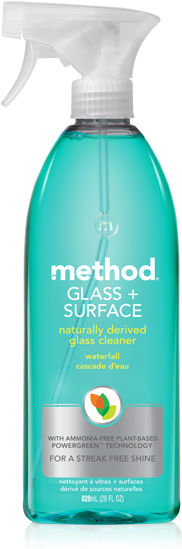 Glass Surface Cleaner - Method Glass + Surface Natural Glass Cleaner (322x558), Png Download