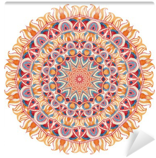 Watercolor Mandala With Sacred Geometry - Gallery Direct Watercolor Mandala I, White (400x400), Png Download