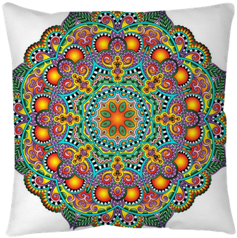 Circle Lace Ornament, Round Ornamental Geometric Doily - Ornament (400x400), Png Download