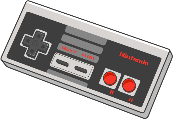 Nes Controller Drawing Nes Controller Png - Nintendo 64 Controller Old (670x670), Png Download