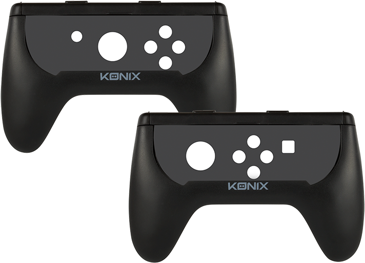 Holds The Switch Controllers Like A Gamepad Ergonomic - Konix Dual Controller Grips (switch) (800x800), Png Download