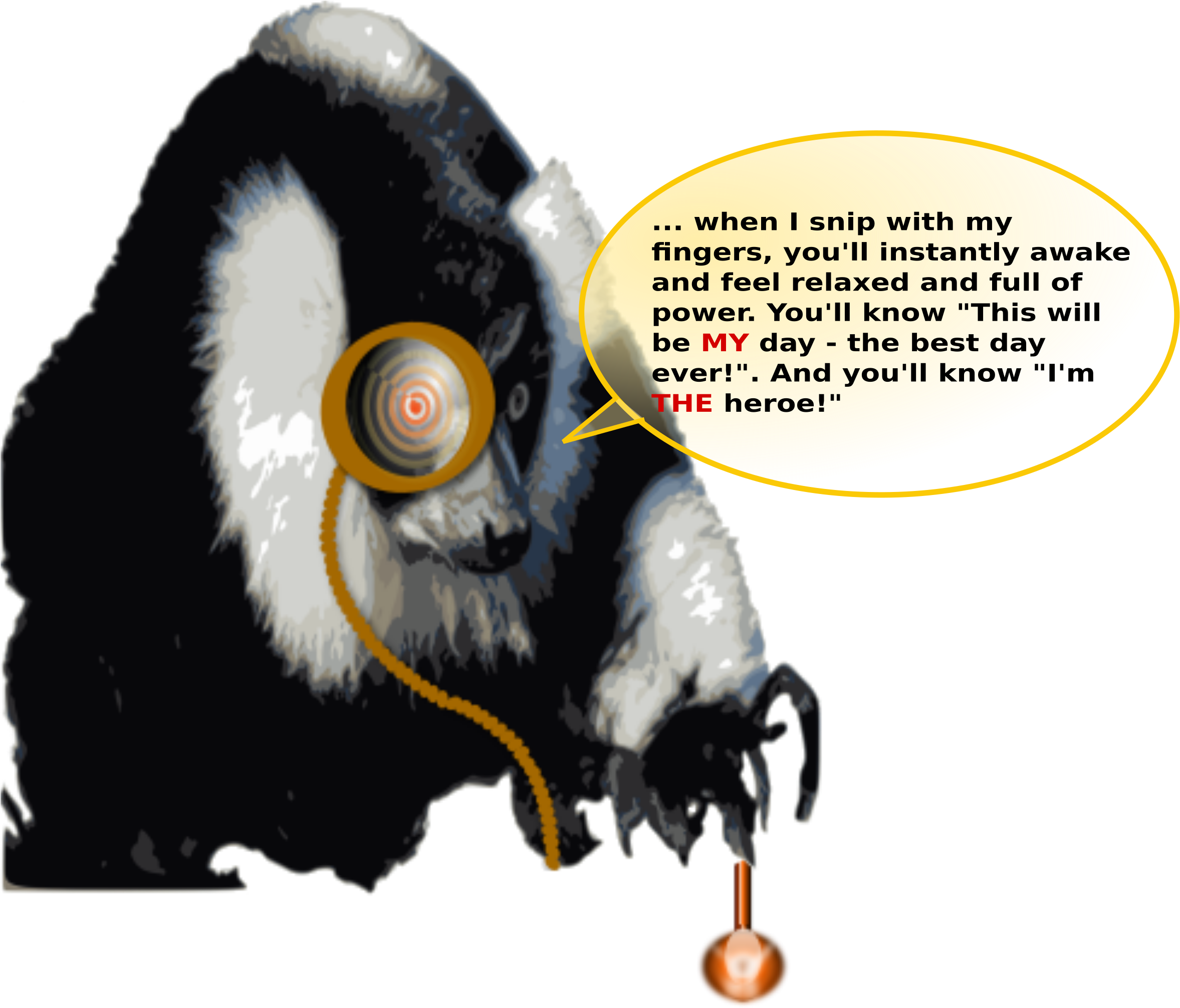 This Free Icons Png Design Of Lemur Hypnotising (2400x2036), Png Download