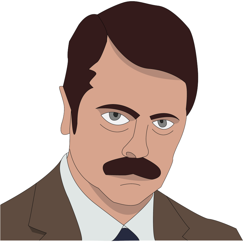 0 Replies 0 Retweets 3 Likes - Ron Swanson (849x1200), Png Download