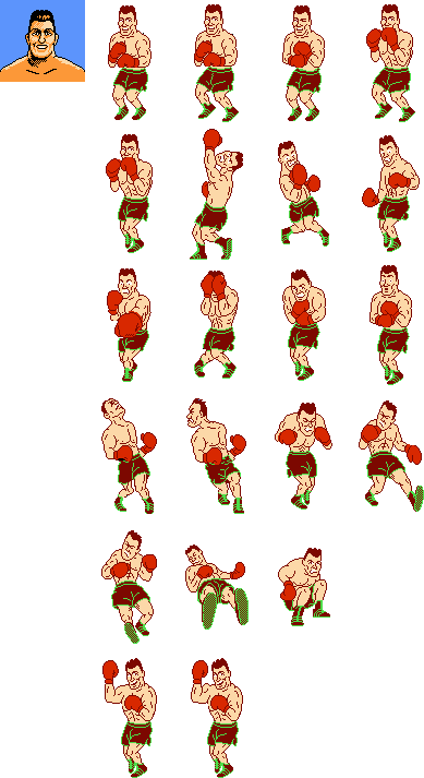 Mike Tyson - Punch Out Mr Dream Sprites (389x713), Png Download