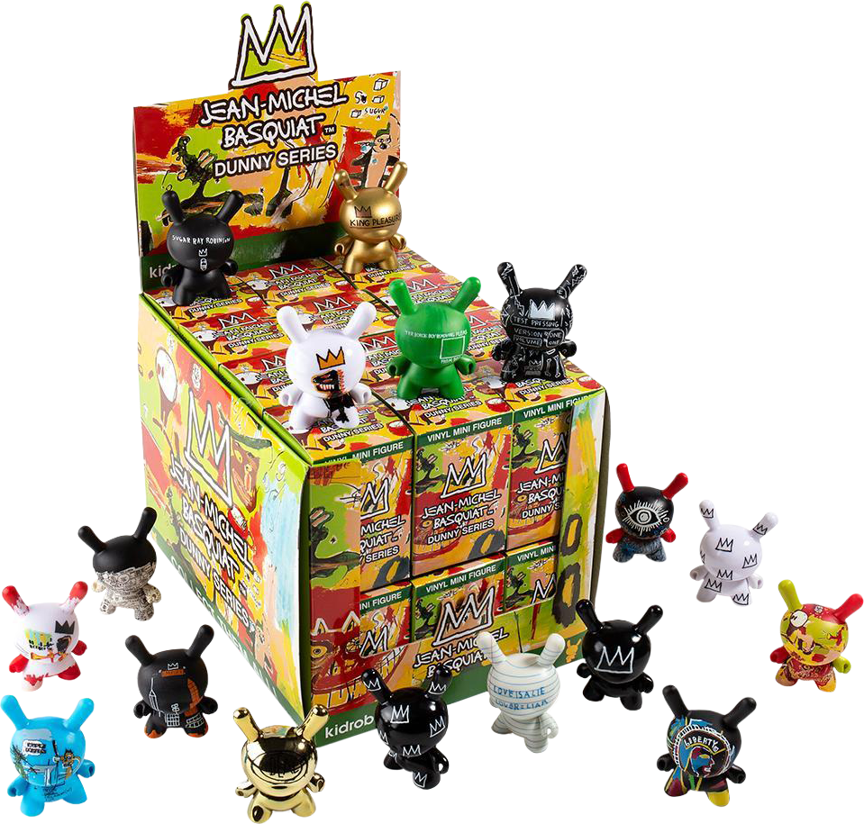 Jean-michel Basquiat Mini Series Blind Box 3” Vinyl - Jean Michel Basquiat Dunny (959x915), Png Download