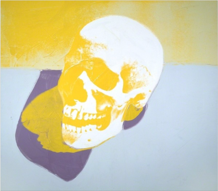 3 May - Andy Warhol Skull (1280x721), Png Download