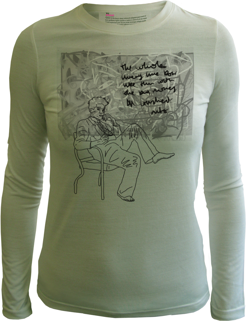 Basquiat Tee Shirt Quote By Toshi Weadmire What Do - Long-sleeved T-shirt (800x1101), Png Download