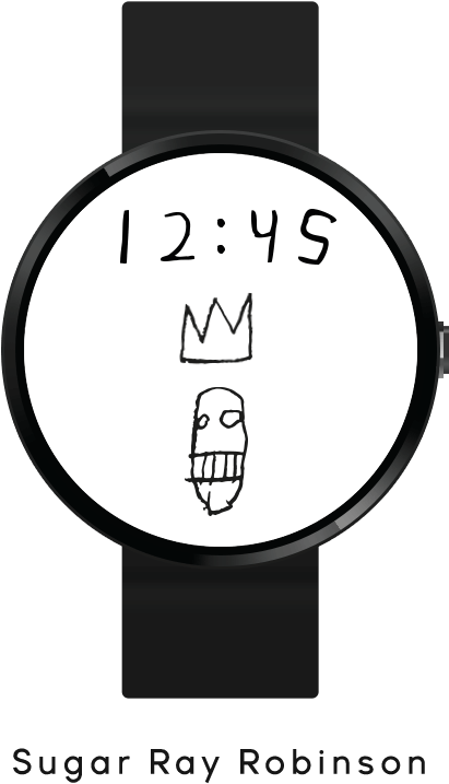 Collaboration Watches With Jean-michel Basquiat - Google Smart Watch (574x810), Png Download