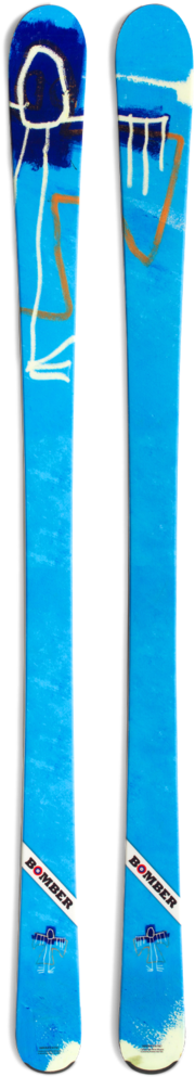 All Mountain Artist Series Basquiat Snow Angel Ski - Jean-michel Basquiat (279x1023), Png Download