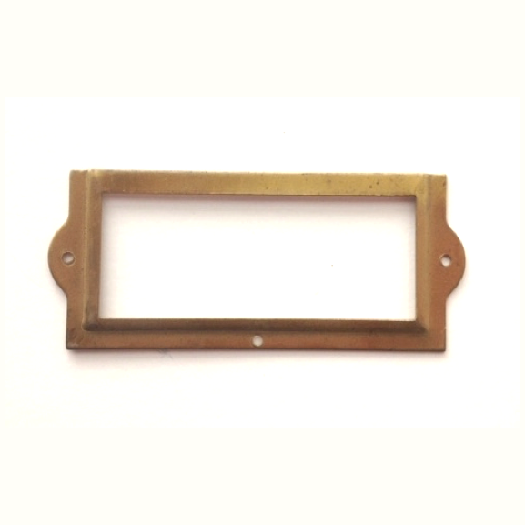 Vintage Brass Label Holder - Brass (577x577), Png Download