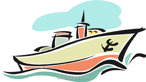 Cruise Ship Sailing On The Ocean Royalty Free Vector - English Alphabet Drawing X (480x270), Png Download
