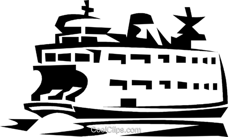 Freeuse Stock Collection Of Free Ferries Ferryboat - Clipart Ferry Boat (480x283), Png Download