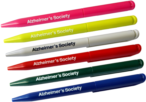 Alzheimer's Society 6 Pens Colour Set - Pencil (500x500), Png Download