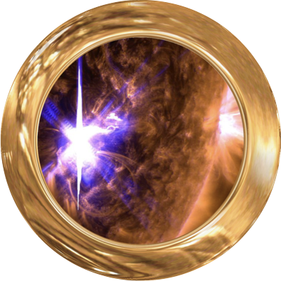 Fermi's View Of Solar Flares At Extreme Energies - Sun's Flares (400x400), Png Download