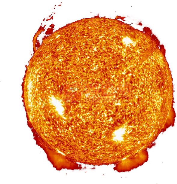Earth Sun Solar Flare Geomagnetic Storm Magnetosphere - Sun Solar Flare Transparent Background (650x664), Png Download