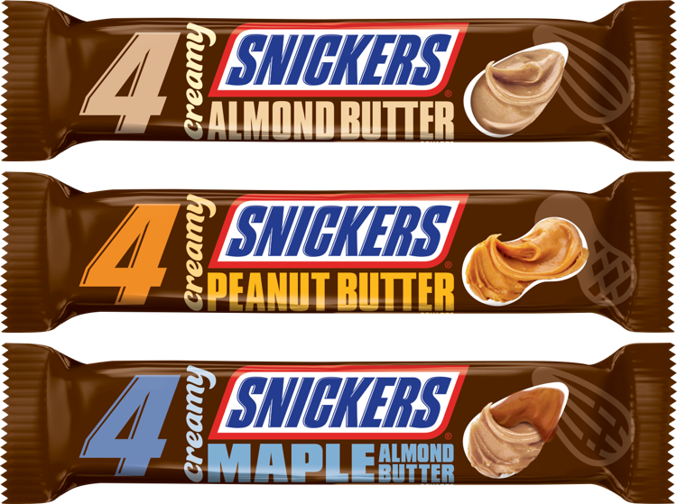 3 New Creamy Snickers Bars Are Coming To Shelves In - Action Racing Kyle Busch 2017 #18 Snickers 1:24 Monster (750x559), Png Download